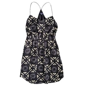 MADEWELL Silk Starview Batik Grid Cami Dress 00